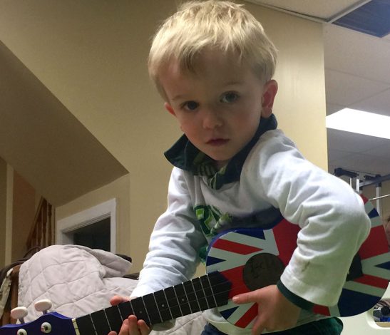 Dorian Playing Ukelele