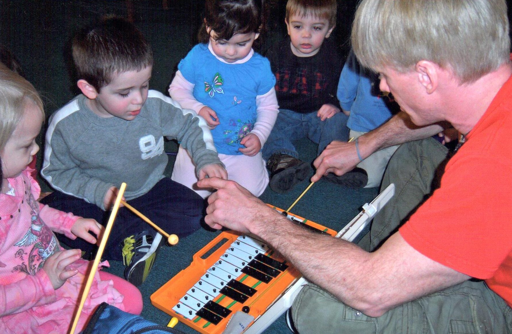 Niko Playing Glockenspiel