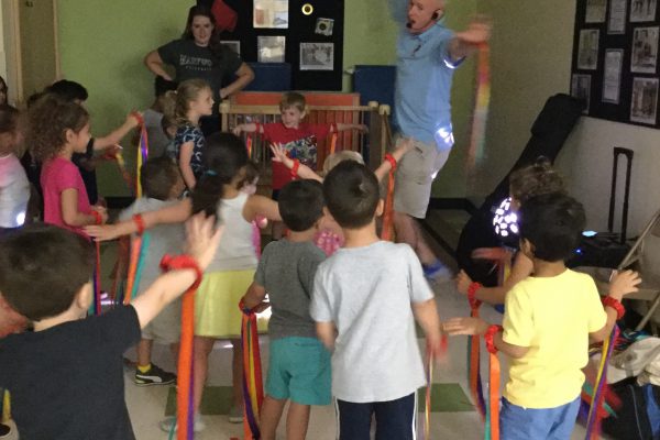 Dj dancing with kids Bright Horizons 2019