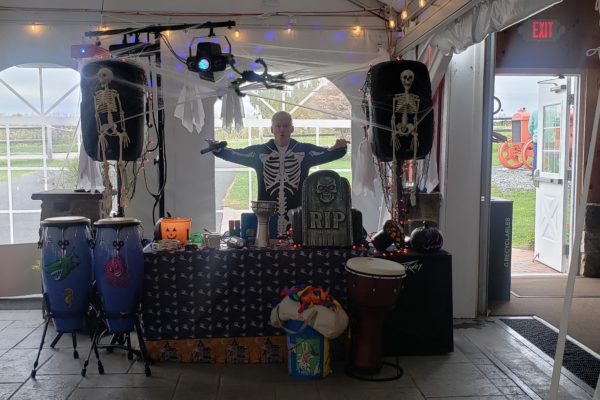 small Jeremy Halloween party DJ and sound system
